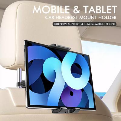 Car Rear Headrest Phone/Tablet Holder 360 Degree Rotating Compatible with Bicycles Treadmills Music Stands Car Rear Headrests