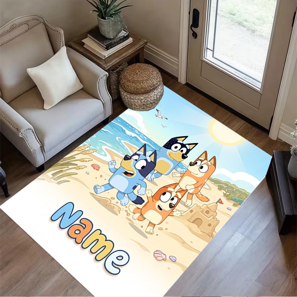 Rainbow Friends Customizable Name Floor Rug Office Rug Design for Game Room Foyer Dormitory Study room Anti-slip Rug Decorate Offices