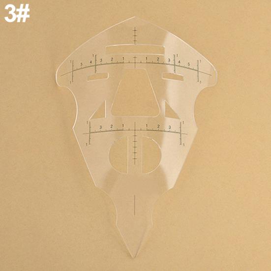 Reusable Eyebrow Stencil Makeup Microblading Measure Symmetrical Tattoo Ruler