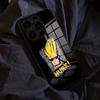 J-Johnny Bravo Anime Phone Case For IPhone 17 Pro Max 15 Pro 16 14 Plus 12 13 Mini 11 Pro Shockproof Glass Cover