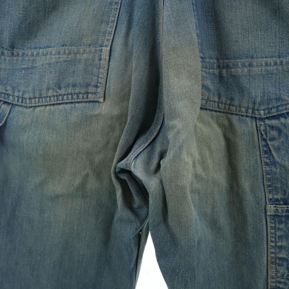 OSHKOSH 50s 60s Vintage Triangle Tag Denim Overall Blue Union Ticket Women Used