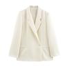 Kaslead New Women clothes Western Style Double Placket Loose Casual Blazer Outerwear 2010719