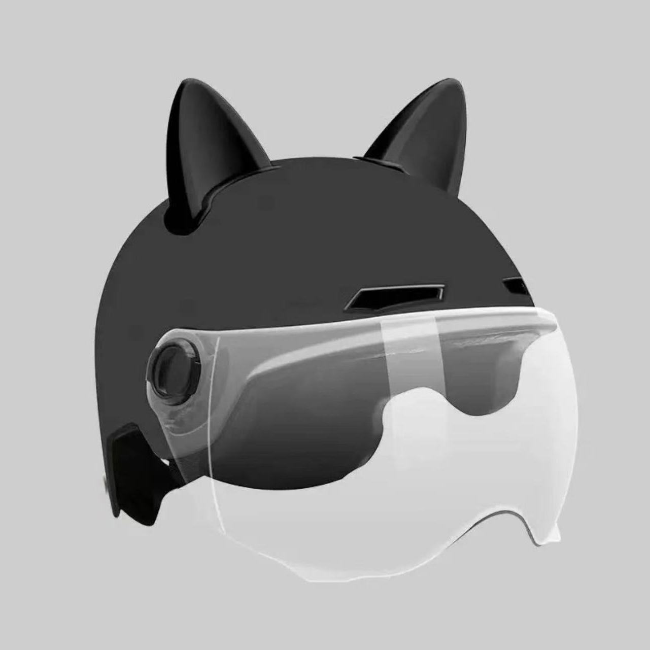 

Аккумуляторный электромобильный шлем для женщин, защита от солнца летом и дышащий симпатичный полушлем Harley, универсальный защитный шлем на все времена года Adult 2