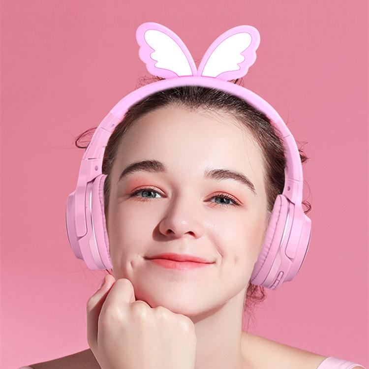 Niedliche leuchtende Cartoon-Bluetooth-Kopfhörer, Schmetterlings-Musikspiel-Kopfhörer, Computer-Headsets