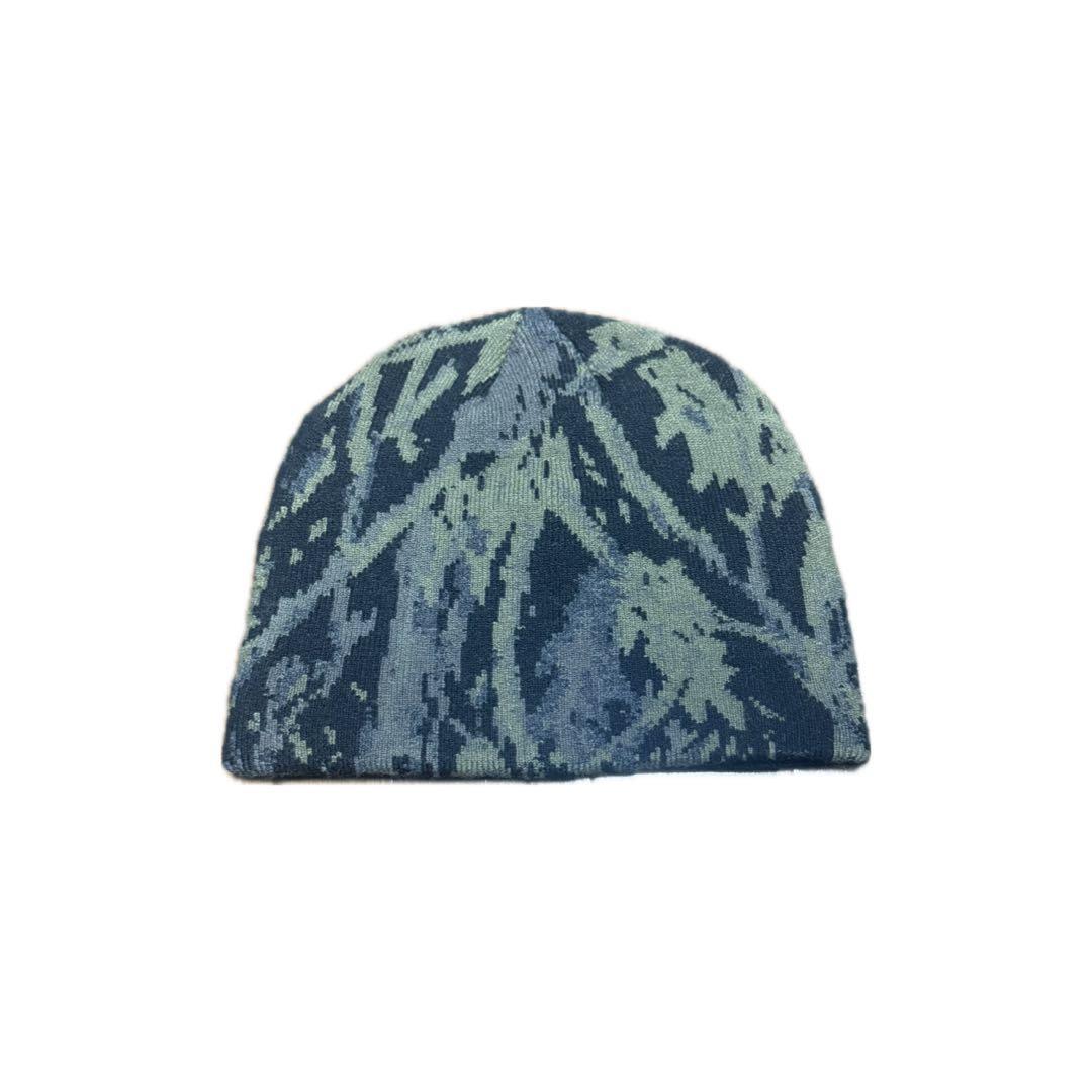 Used beams camouflage pattern knit hat beanie