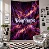 Deep Purple Wall Tapestry Home Decor Wall Hanging Cloth for Bedroom Living Room Background
