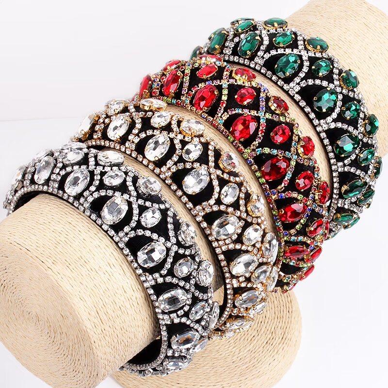 Baroque Style Womens Headband With Crystals For Fashionable Occasions