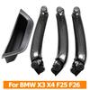 LHD RHD Carbon Fiber Interior Door Handle Replacement Kit For BMW X3 X4 F25 F26