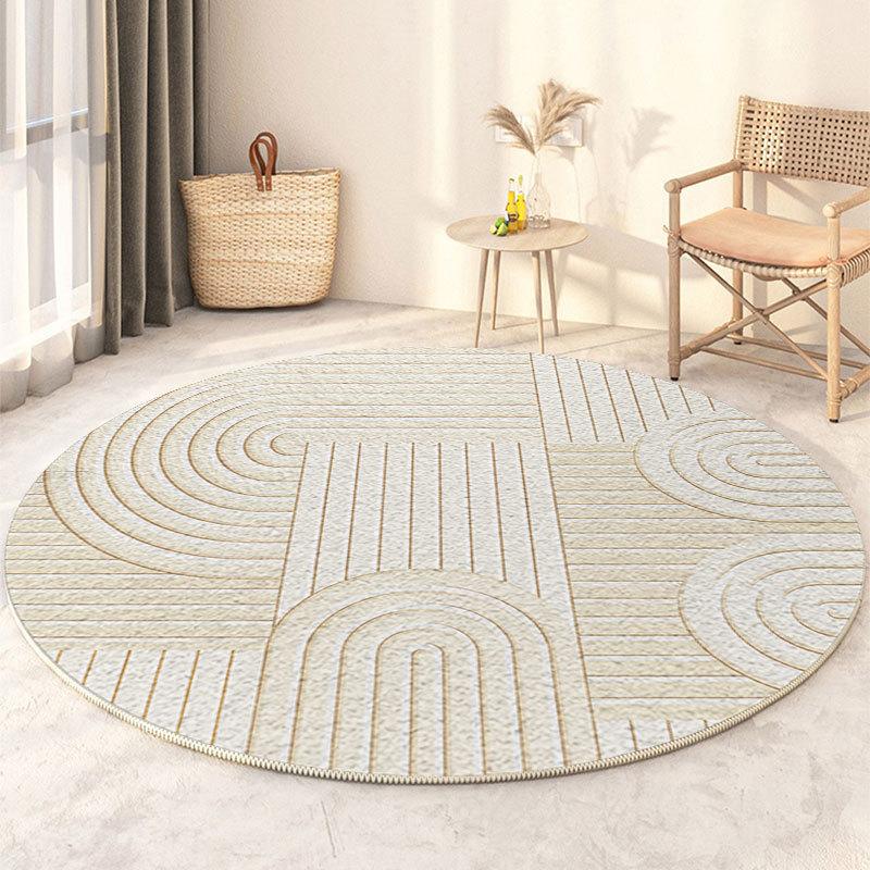 

Круглый ковер для гостиной Круглый Легкий в уходе Коврик под журнальный столик Ковер для спальни Прикроватный ковер 60 * 60cm
