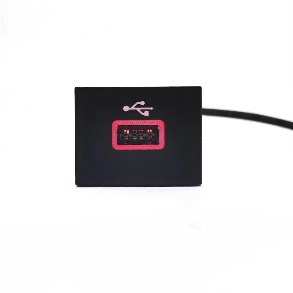 Car Black USB Input Adapter Audio Radio u-disk flash Socket Interface Cable For Ford Focus 2 Mk2 2009-2011