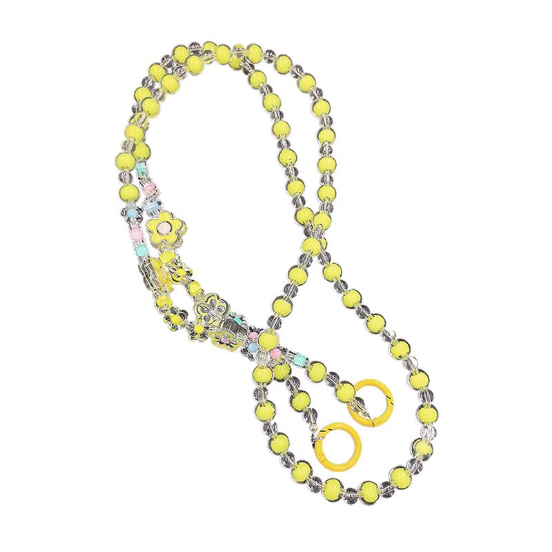 Crossbody Long  Beaded Mobile Phone Hanging Chain Mobile Phone Case Lanyard Travel Bag Chain Rope Suitable For Phone