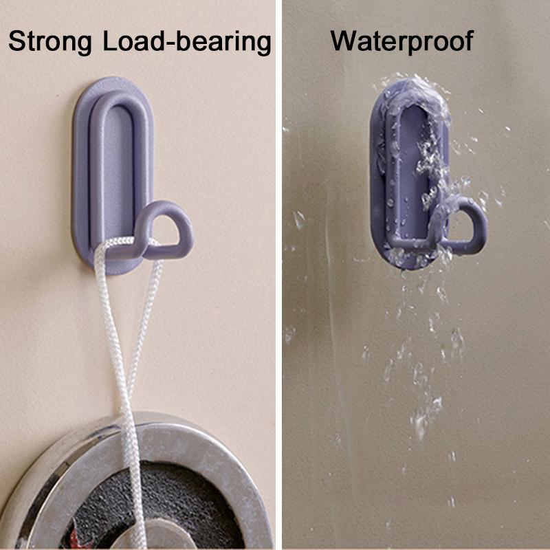 Pink Purple Wall Hook Punch-Free Bathroom Kitchen Storage Hook Door Hanger Self Bag Hat Rack Key Holder Hardware Hook Home Decor