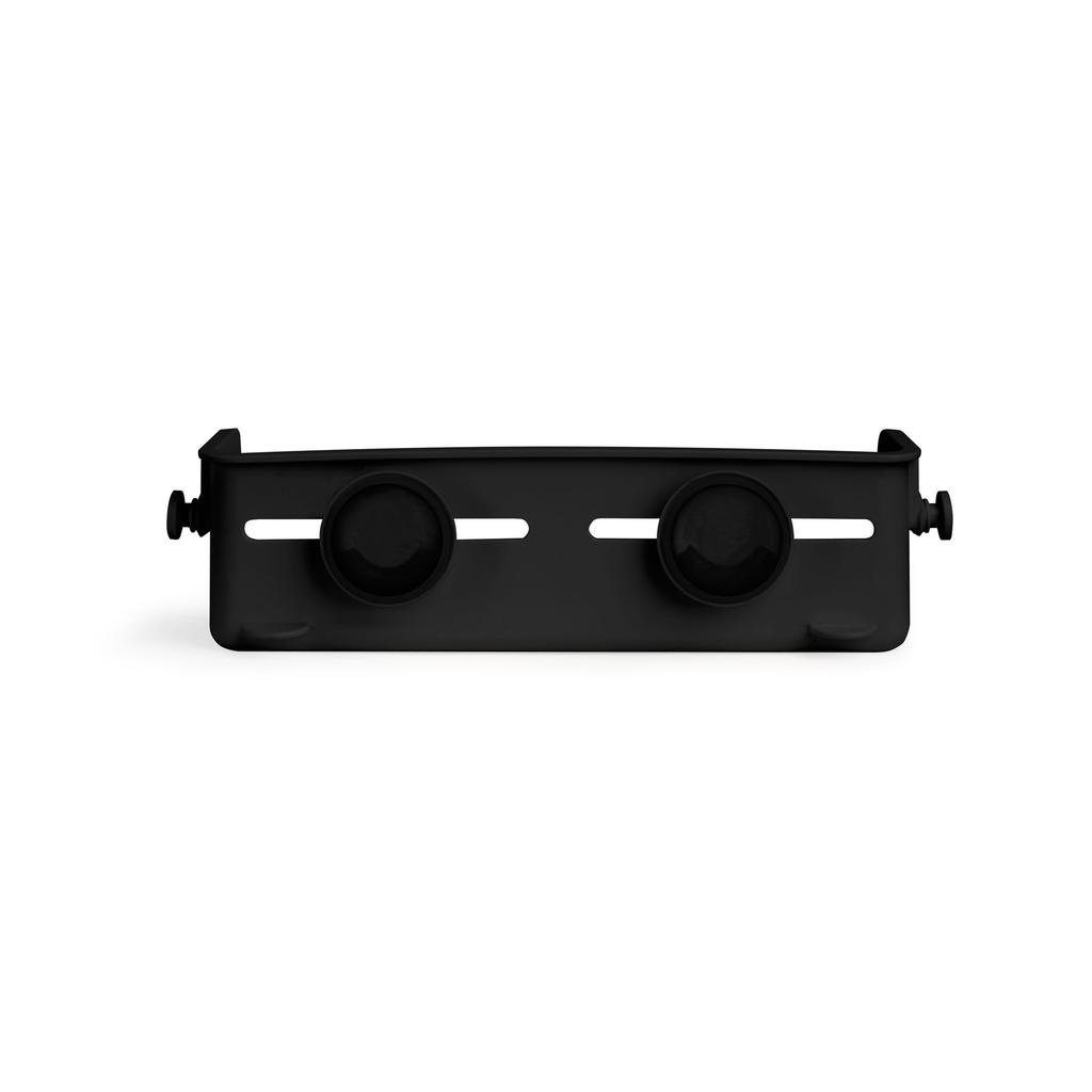 Umbra Bathroom Storage Flex Gellock Corner Bathroom Rack for and with Strong Suction Black Bin, Shampoo, Soap, Bottles, Sponges, Cups,