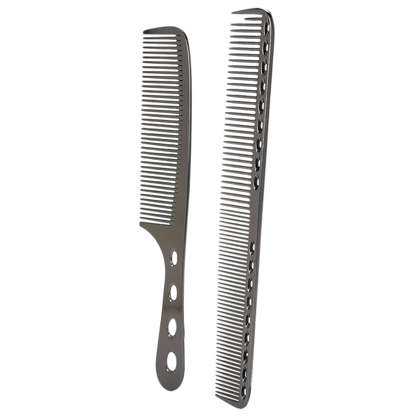 

Портативные алюминиевые расчески для волос, салонный антистатический гребень для укладки, парикмахерский инструмент