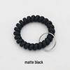 Matte Plastic Anti-Lost Spring Coil Cord Keychain and Hair Tie Bracelet