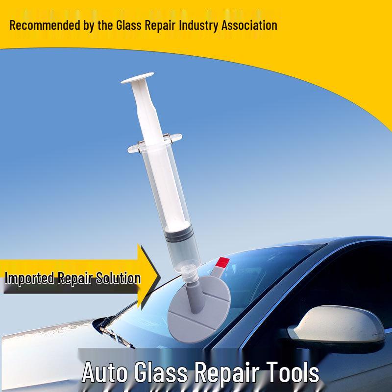 Temu Car Glass Repair Kit - DIY Hot-Selling Quick Fix Tool Set