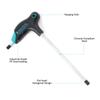 PENGGONG 7Pcs T-Handle Hex Wrench Set Hex Key Set Auto Bike Repair Tool 2.5Celsius3Celsius3.5Celsius4Celsius5Celsius6Celsius8mm Bike Metal