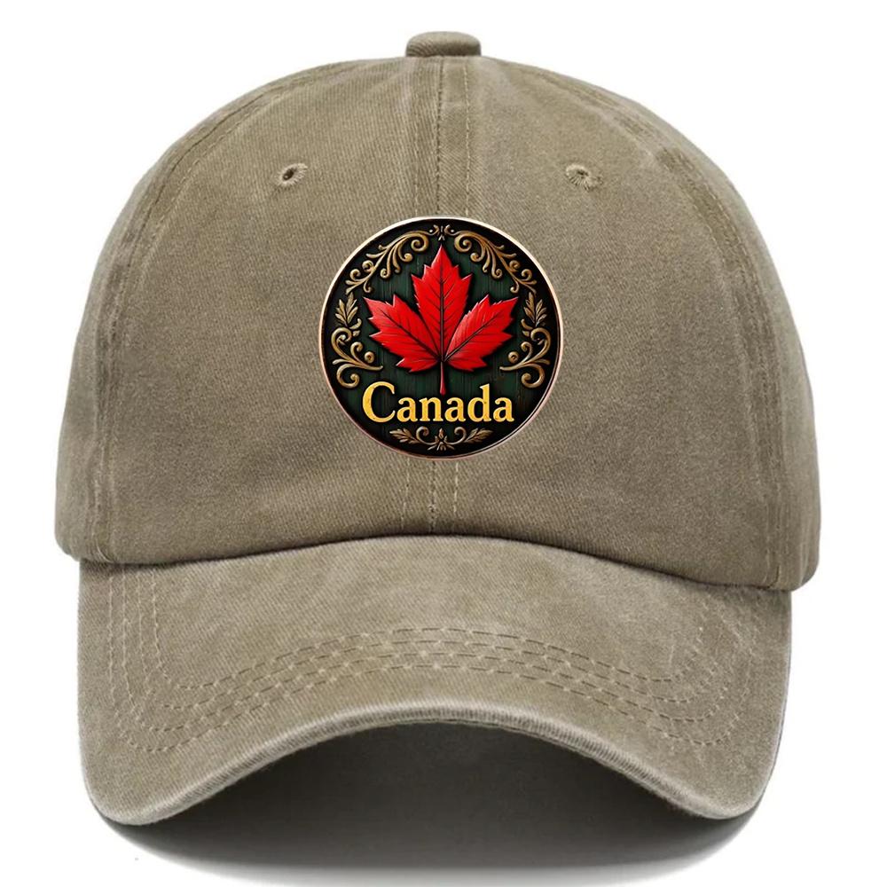 1pc Men  Women Classic Canada Style  Adjustable Soft Breathable Curved Brim Hat Suitable for Outdoor Casual Wear