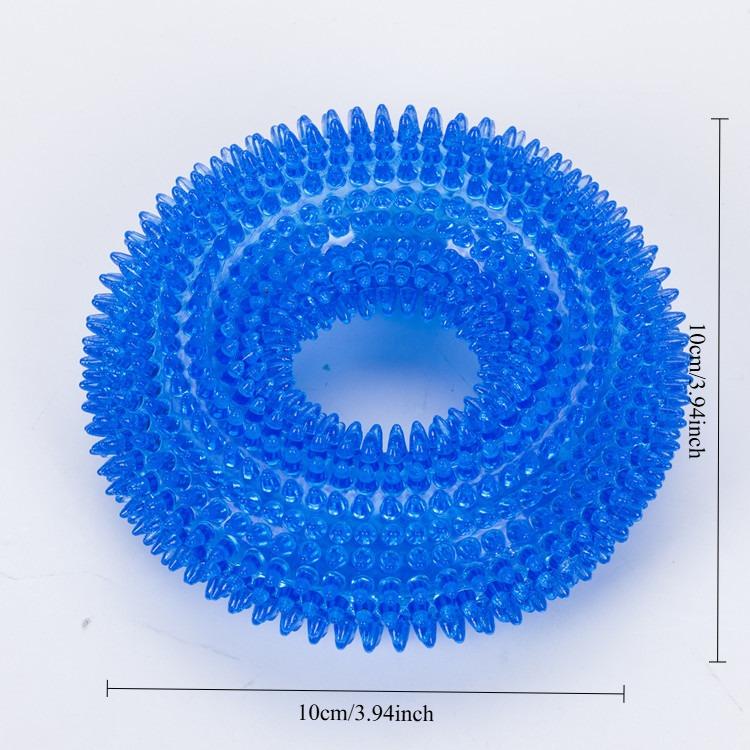1pcs Bite Resistant Sound Ring TPR Dog Chew Toy Teeth Cleaning and Grinding Interactive Practical Tire Pet Toy