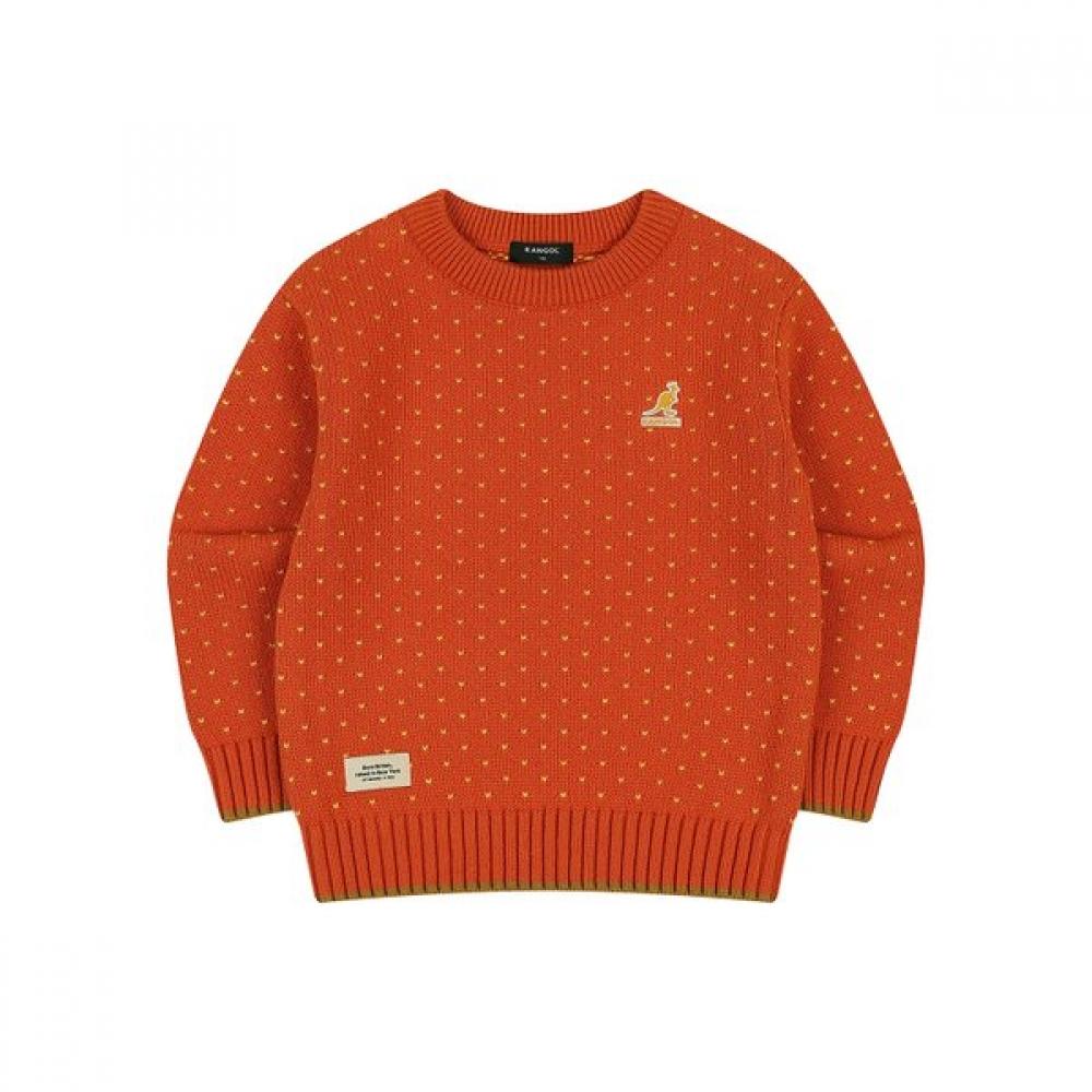 Kangol New Pattern Sweater Orange Ardcks01010og oranges/155 red