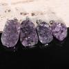 Amethyst Crystal Irregular Shape Pendant Charm Jewelry Accessories
