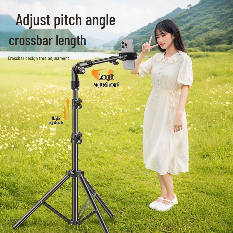 Adjustable Multi-Functional Phone Tripod with Universal Clamp and Free Rotation
