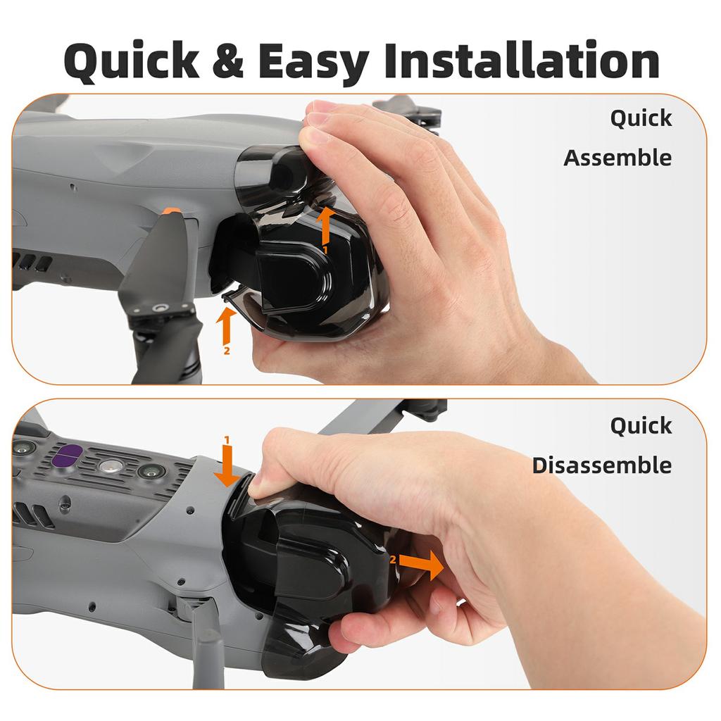 SUNNYLIFE A3S-G913 For DJI Air 3S Gimbal Camera Lens Protector Cover Anti-Scratch Plastic Protection Cap