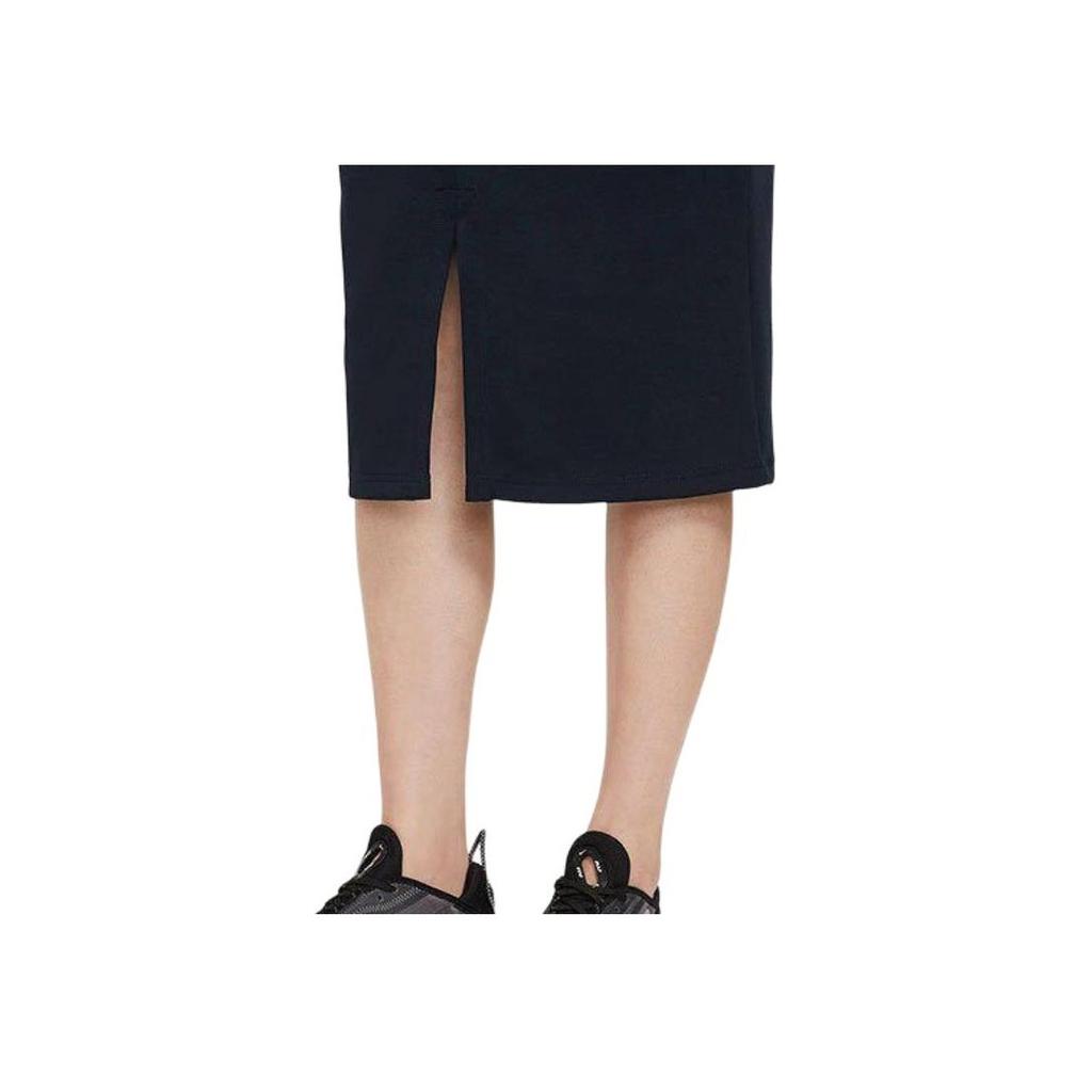 Nike Sportswear Tech Fleece Solid Split Knit Long Skirt Women skirts Black CZ8919-010
