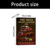 24 Days Surprise Advent Calendar Christmas Advent Calendar with 24 Acrylic Fireengine Toy Car For Festival Decoration