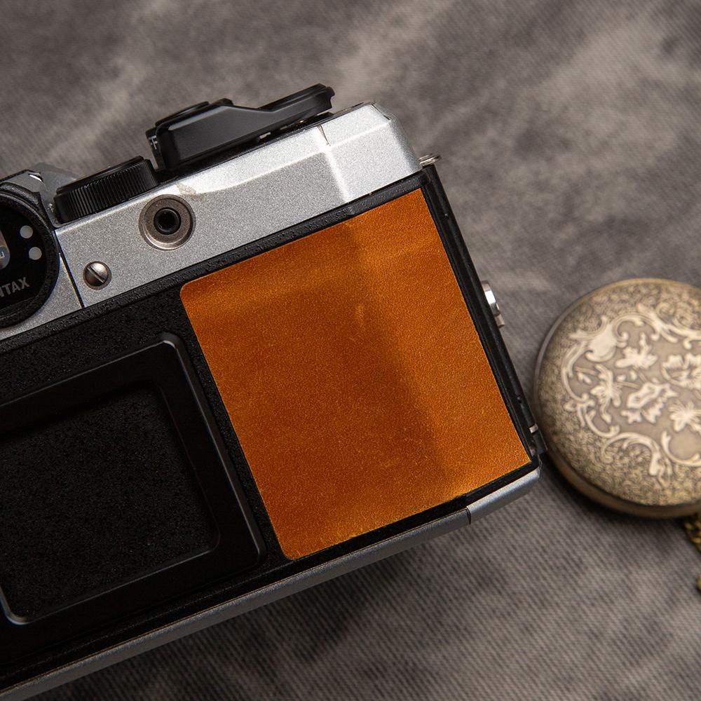 Genuine Leather Camera Decorative Sticker Grip Skin for PENTAX 17 Skin Decal Skin Personality DIY Camera Sticker Accessories