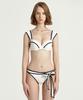 Ageunel White Swan Bikini Bra