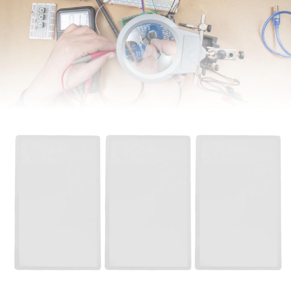 3Pcs Upper Top Screen Lens Replacement Plastic Cover for 2DS Handheld Game Console LCD Screen Parts Accessories