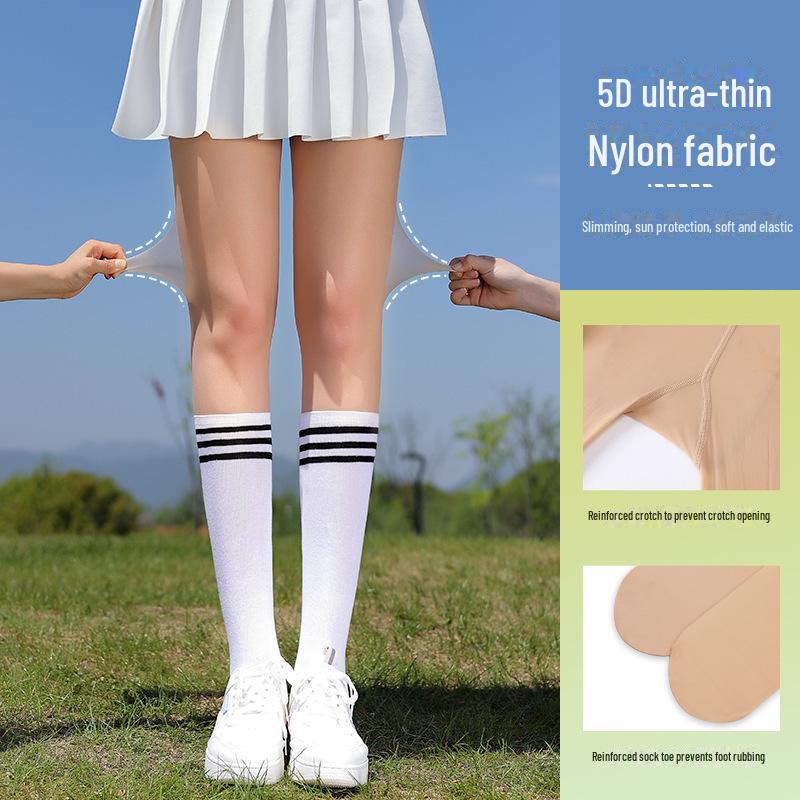 Ice Silk Women's Pantyhose - Summer Golf Yoga Thin Velvet, Breathable & Anti-Snagging XWZ09