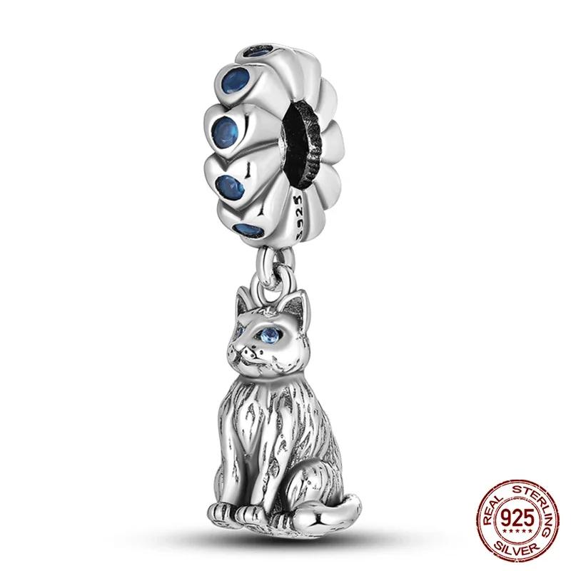 925 Silver Fashion Camera Coffee Cup Flower Charms Beads Fit 925 Original Bracelet DIY Birthday Jewelry Making for Women