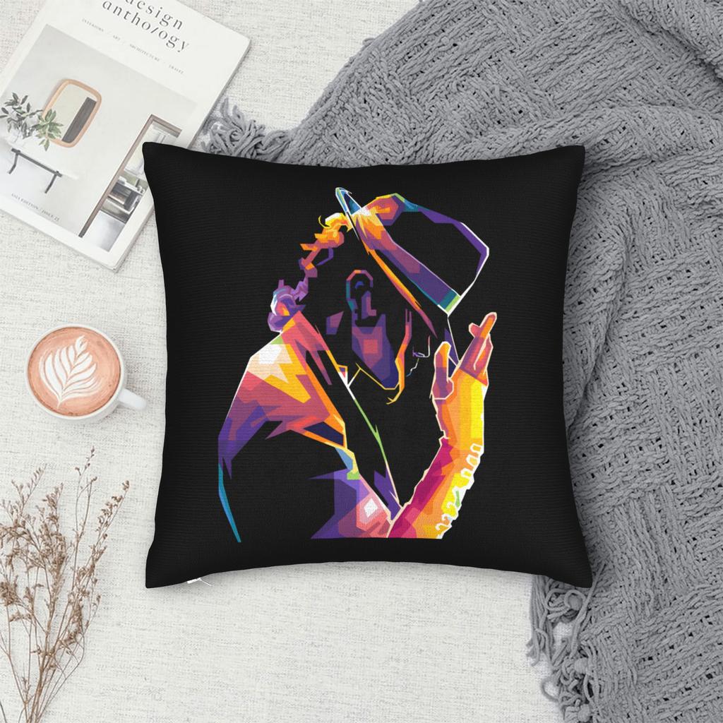 Mj King Of Pop Square Pillow Case Polyester Decorative Pillow Pillowcover Home Decor