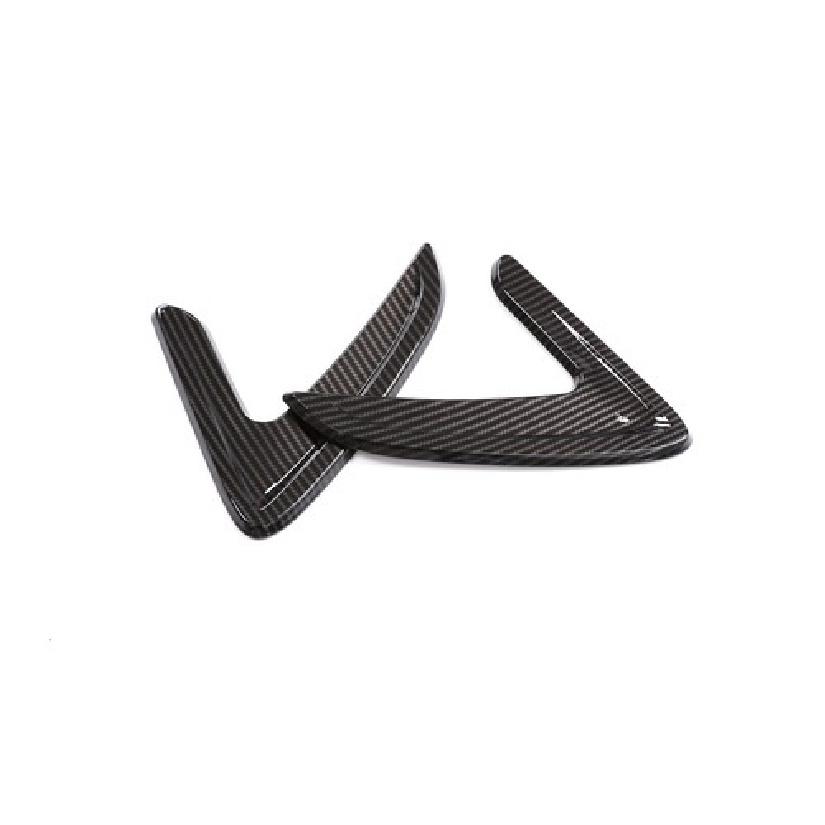 For 3-18 BMW 3Series F30 Fender Side Air Vent Outlet Cover Trim Carbon Look ABS