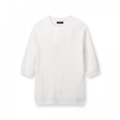 Super Piuma CoTTon Rib T shirT Round