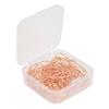 20Pcs Small Binder Clips Rose Gold Durable Rustproof Metal Multifunction Headset Design Binder
