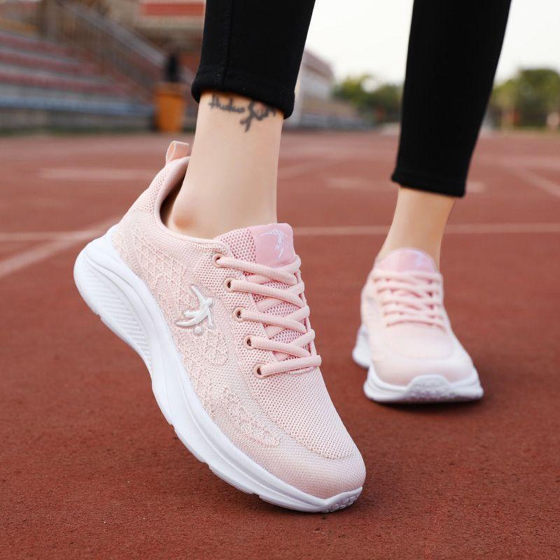 Joni Danlai brand women's shoes sports shoes spring versatile breathable mesh ultra-light running shoes non-slip travel shoes