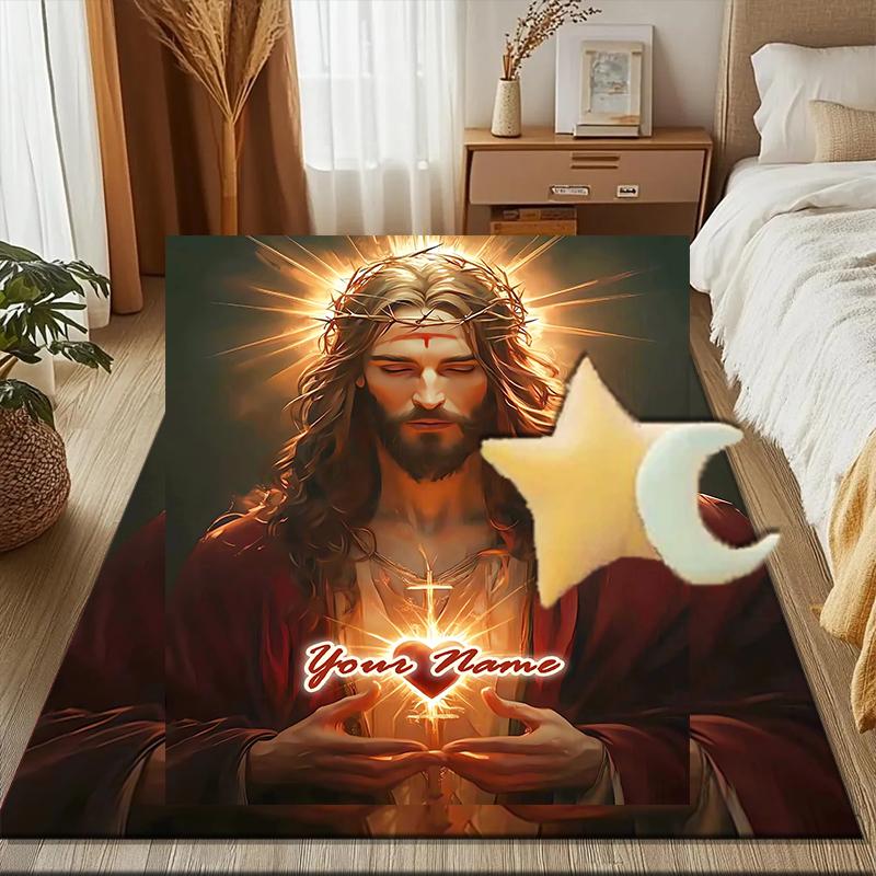 1PC Custom Name Journey Redemption Theme Floor Mat Ideal for Living Room, Game Rooms, Office, Bedroom Floor Mat Playful Design