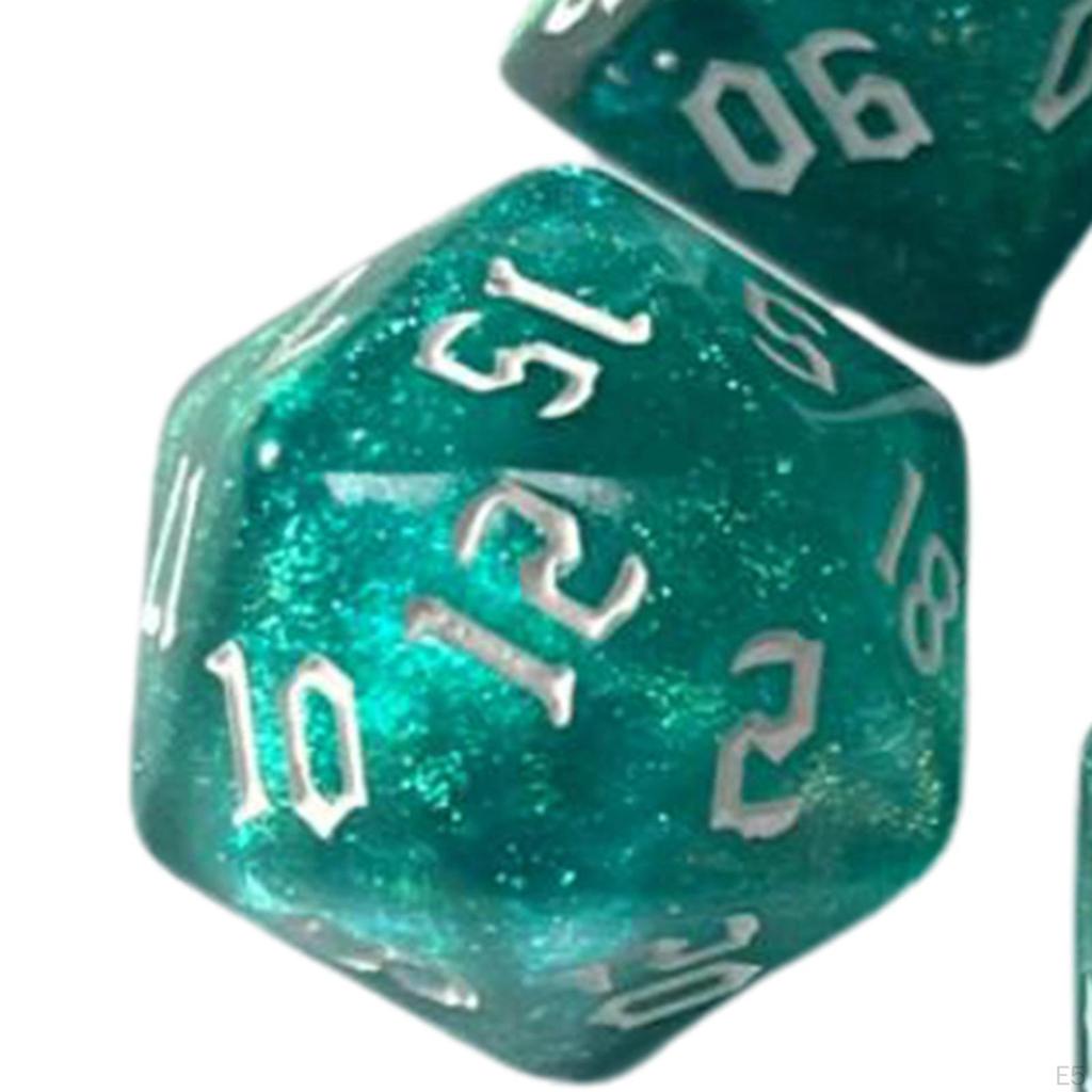 Zestaw 7 elementów wielościennych D8 D10 D12 do gry stołowej DND