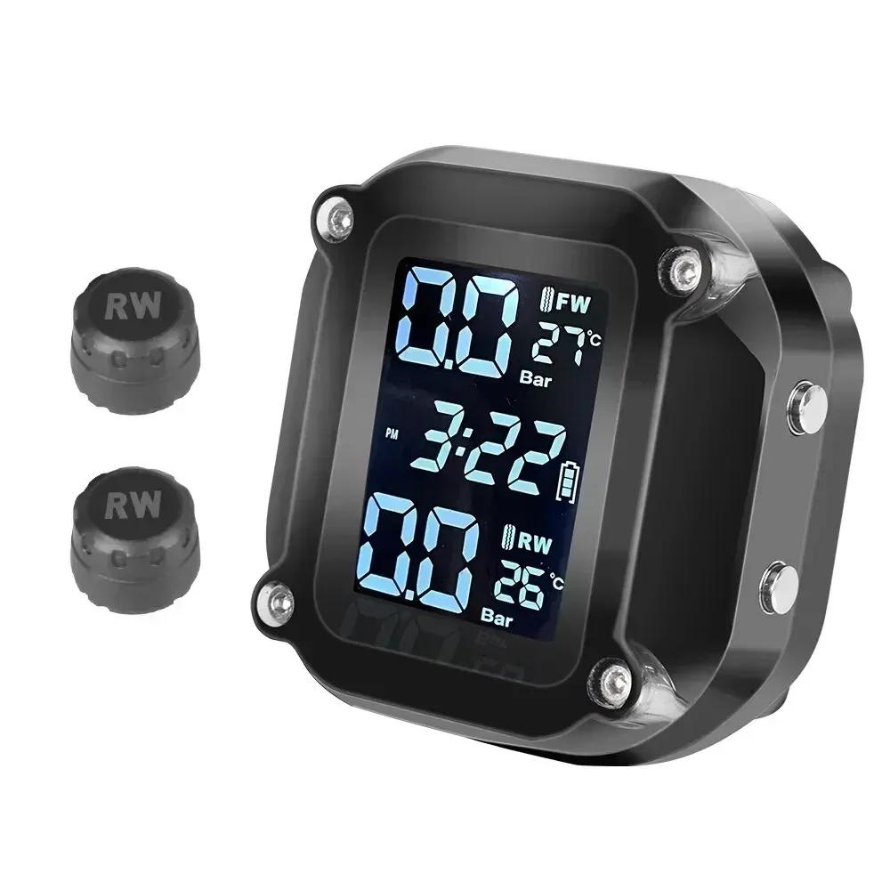 TPMS Snímače tlaku v pneumatikách pro motocykly Motor TMPS Systém monitorování tlaku v pneumatikách pro 2 kola Externí snímač pneumatik pro motocykly