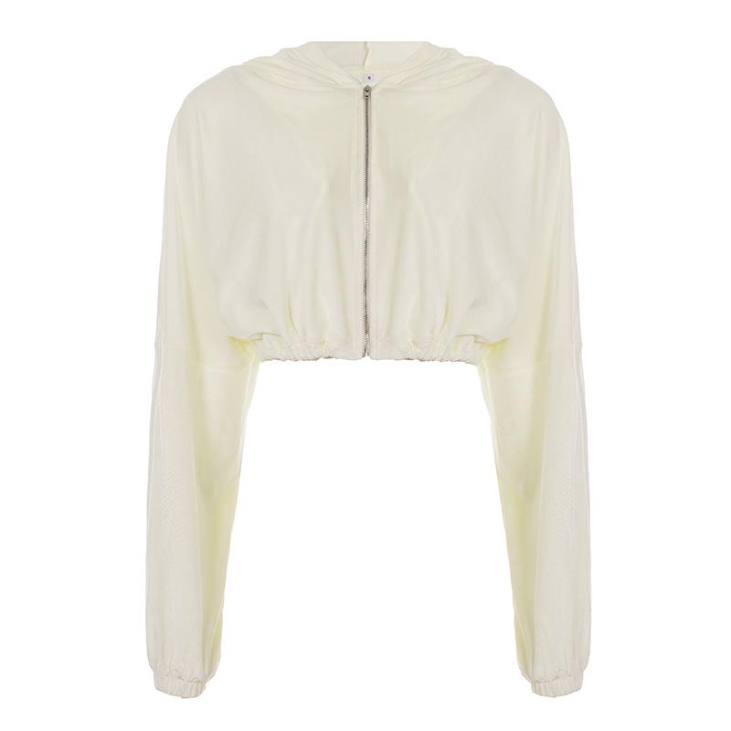 Women's Sporty Casual Set: Solid Color Hooded Zip-Up Top & Low-Waisted Shorts