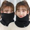 Fashion Women Knitted Scarf Solid Cashmer Like Winter Snood Scarves Lady Warm Wool Fur Thick Unisex Men Neck Scarfs Ring