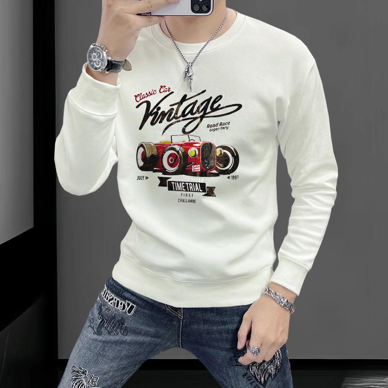 

Men s Slim Fit Pullover Sweatshirt – Versatile Base Layer Casual Top for Spring & Autumn XL