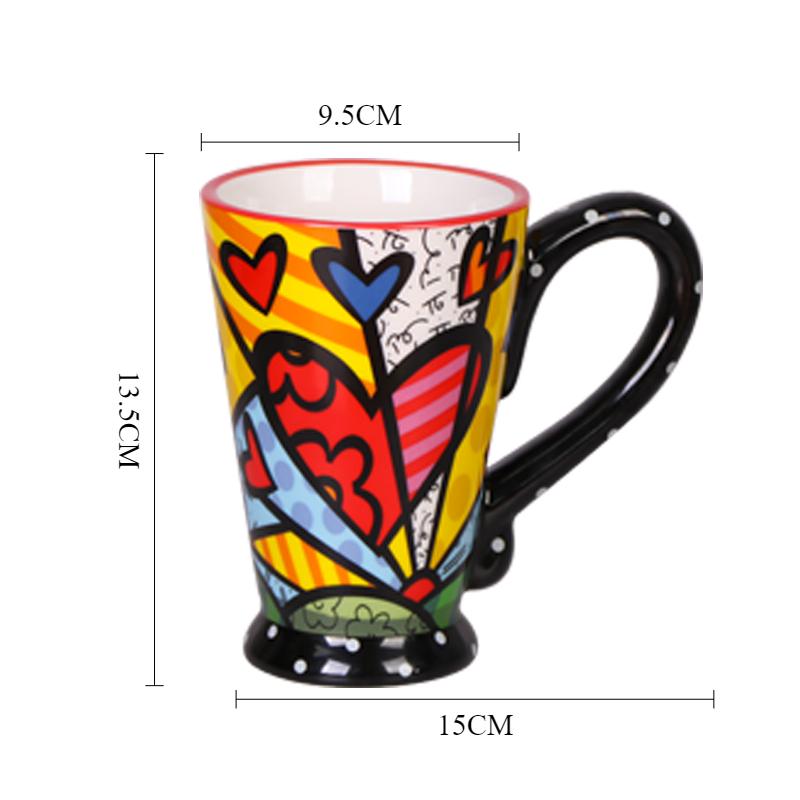 

Ceramics Mugs Creative Unique Aesthetic Coffee Cups Art Personalized Pretty Drinkware Home Office Kitchen Tableware Accessories 400ML