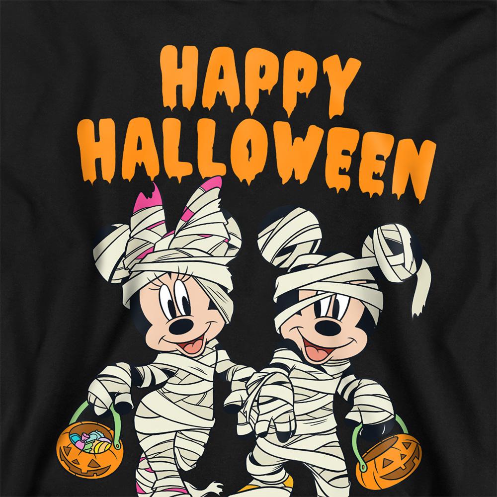 Disney Childrens/Kids Mickey Mouse & Minnie Mouse Zombie Halloween Hoodie