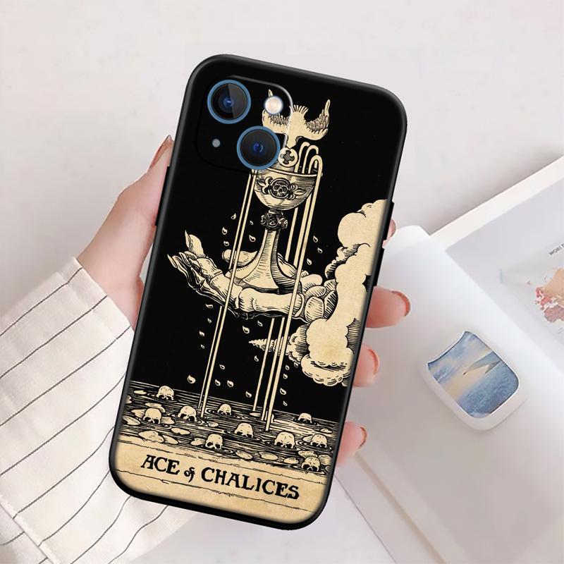 QE10 Divination Tarot Phone Case for OPPO A40 A60 A80 A15 A16 A16K A12 A17 A17K A54 A54S A53 A53S A55 A56 A57 A98 F23