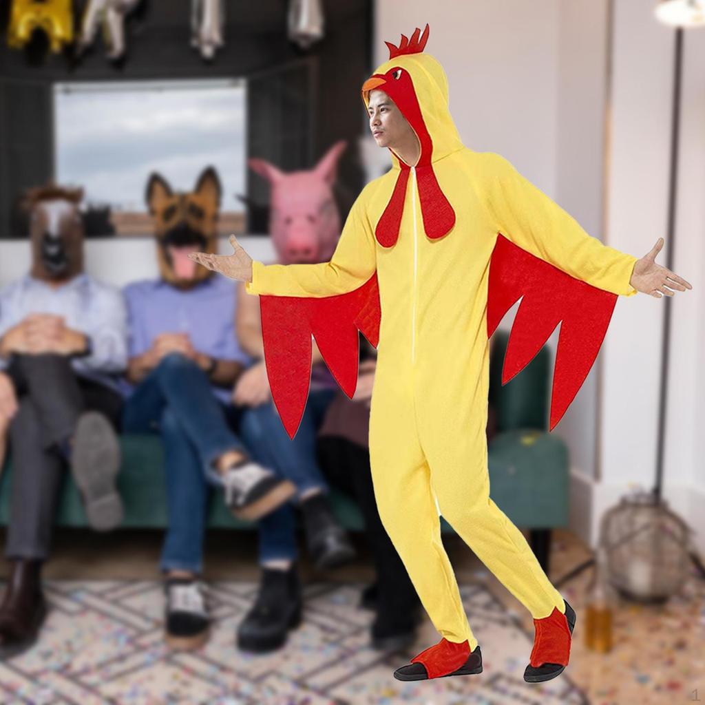 Adult Chicken Costume, Cute Halloween Costume for Party, Carnival