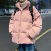 Cappotto addensato caldo da uomo giacca casual invernale oversize streetwear maschile cappotto a maniche lunghe tinta unita abbigliamento coreano